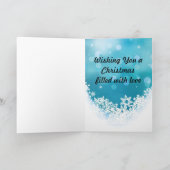 Merry Christmas Penguin Wenskaart Feestdagen Kaart (Binnen)