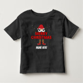 MERRY CHRISTMAS PERSONALIZED KINDER SHIRTS (Voorkant)