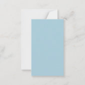 Merry Christmas Personalized Note Card | Red Bow Notitiekaartje (Achterkant)