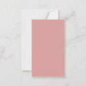 Merry Christmas Personalized Note Card | Red Bow Notitiekaartje (Achterkant)