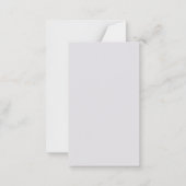 Merry Christmas Personalized Note Card | Red Bow Notitiekaartje (Achterkant)