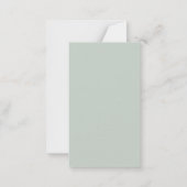 Merry Christmas Personalized Note Card | Red Bow Notitiekaartje (Achterkant)