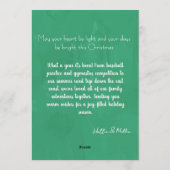 Merry Christmas Personalized Photo Holiday  Kaart (Achterkant)