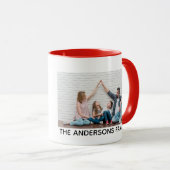 Merry Christmas Personalized Photo  Mok (Voorkant rechts)