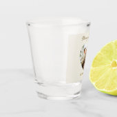 Merry Christmas Personalized Photo Shot Glass Shot Glas (Links)