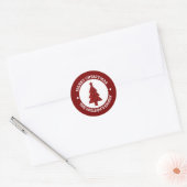 Merry Christmas Personalized Sticker (Envelop)