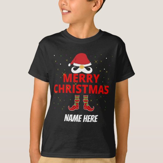 MERRY CHRISTMAS PERSONALIZED T-Shirt (Voorkant)