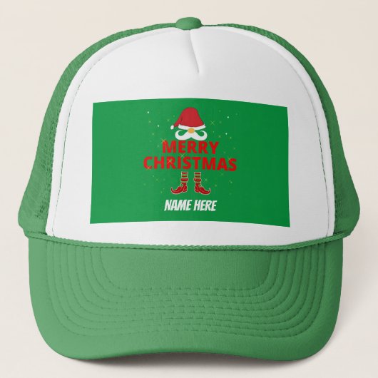 MERRY CHRISTMAS PERSONALIZED TRUCKER PET (Voorkant)