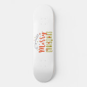 MERRY CHRISTMAS PERSOONLIJK SKATEBOARD (Voorkant)
