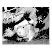 Merry Christmas Pet Rat Rubber Stamp Rubberstempel (Afrduk)