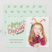 Merry Christmas Photo Card / Adabled / Cute Feestdagenkaart (Voorkant / Achterkant)