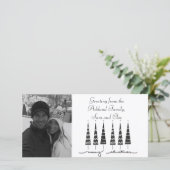 merry christmas photo card feestdagenkaart (Staand voorkant)