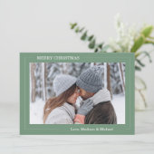 Merry Christmas Photo Card Kaart (Staand voorkant)