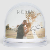 Merry Christmas Photo Christmas Sneeuwbol (Voorkant)