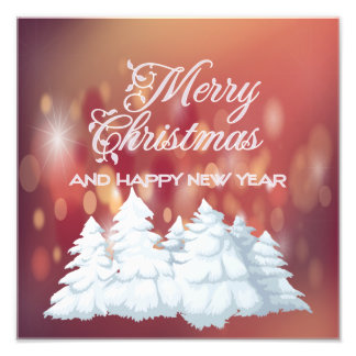 Merry christmas photo foto afdruk