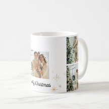 Merry Christmas Photo Mug – Your Family Collage