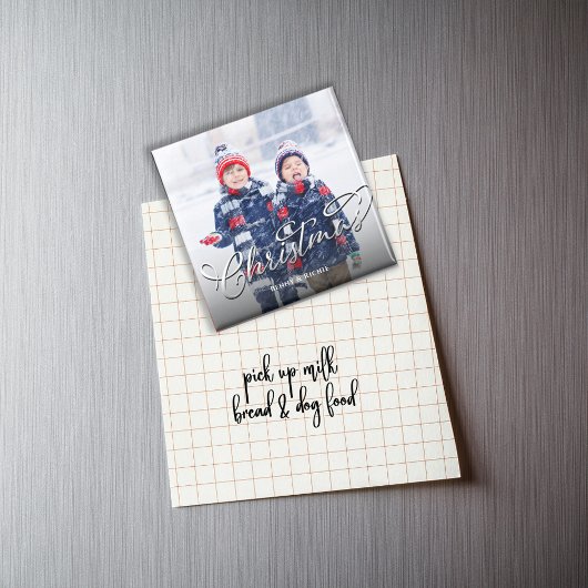 Merry Christmas Photo Template Script Magneet