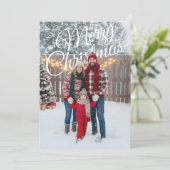Merry Christmas PhotoPop Card Feestdagenkaart (Staand voorkant)