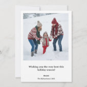 Merry Christmas PhotoPop Card Feestdagenkaart (Achterkant)