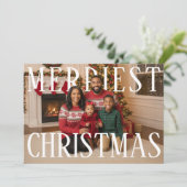 Merry Christmas PhotoPop Card Feestdagenkaart (Staand voorkant)