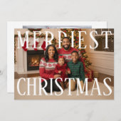 Merry Christmas PhotoPop Card Feestdagenkaart (Voorkant / Achterkant)