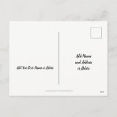 Merry Christmas Piano Keyes Typografie Zwart Wit Feestdagenkaart (Achterkant)