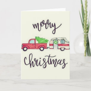 MERRY CHRISTMAS PICK-UP STYLE FEESTDAGEN KAART