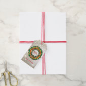 Merry Christmas Pickleball 1 Opties Cadeau Labels Cadeaulabel (Met Touw)