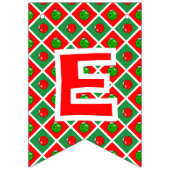 Merry Christmas Pickleball Party Red & Green Santa Vlaggetjes (Derde vlag)