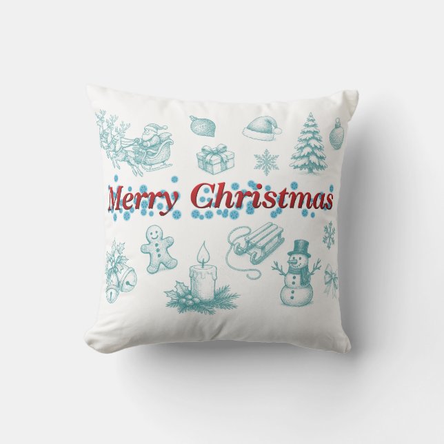 Merry Christmas pillow Kussen (Voorkant)