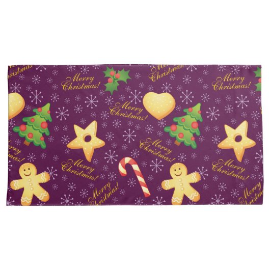 Merry Christmas Pillowcases Kussensloop (Voorkant-Rechts)