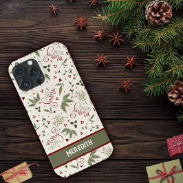 Merry Christmas Pine Berry Inspirivity Naam Case-Mate iPhone Case