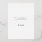 Merry Christmas Pine Company Logo Blue Gold Folie Feestdagenkaart (Achterkant)