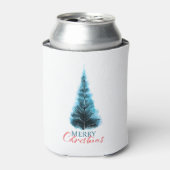 Merry Christmas pine tree Blikjeskoeler (Blikje Voorkant)