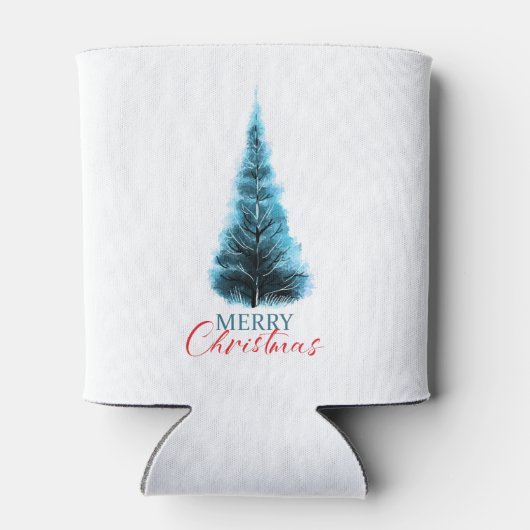 Merry Christmas pine tree Blikjeskoeler (Achterkant)