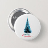 Merry Christmas pine tree Ronde Button 5,7 Cm (Voorkant /achterkant)