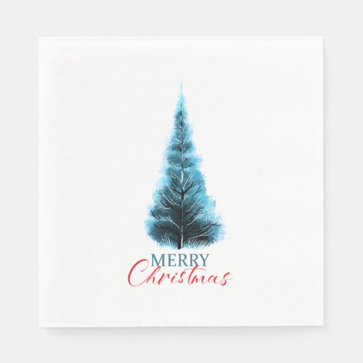 Merry Christmas pine tree Servet (Voorkant)