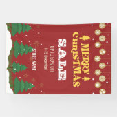Merry Christmas Pine Tree Store Sale Advertenties Spandoek (Horizontaal)