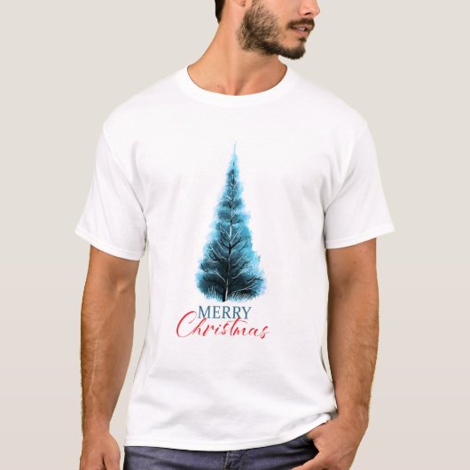 Merry Christmas pine tree T-shirt (Voorkant)