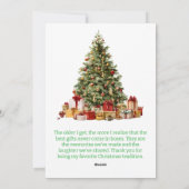 Merry Christmas Pineneedle Photo Feestdagenkaart (Achterkant)