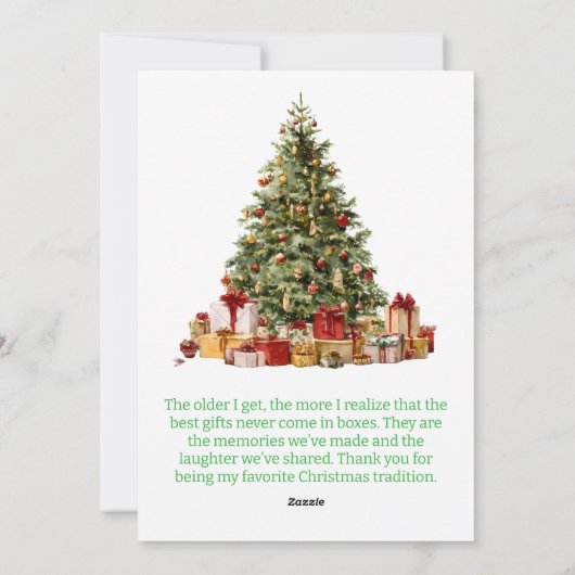 Merry Christmas Pineneedle Photo Feestdagenkaart (Achterkant)