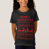 MERRY CHRISTMAS PIXEL ART STYLE T-Shirt (Voorkant)