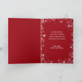 Merry Christmas Plaid 3 Photo Collage Folded Feestdagen Kaart (Binnen)