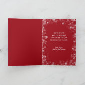 Merry Christmas Plaid 3 Photo Folded Feestdagen Kaart (Binnen)