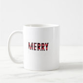 Merry Christmas Plaid Graphic Christmas Letter Pri Koffiemok (Links)