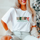 Merry Christmas Plaid Vrouwen Shirt