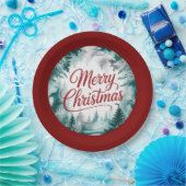 Merry Christmas Plate Papieren Bordje (Feest)