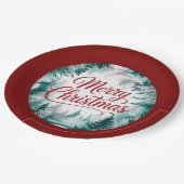 Merry Christmas Plate Papieren Bordje (Gekanteld)