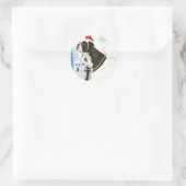 Merry Christmas,Pocky. Ronde Sticker (Tas)