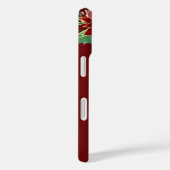 Merry Christmas Poinsettia iPhone Cases (Achterkant / Rechts)